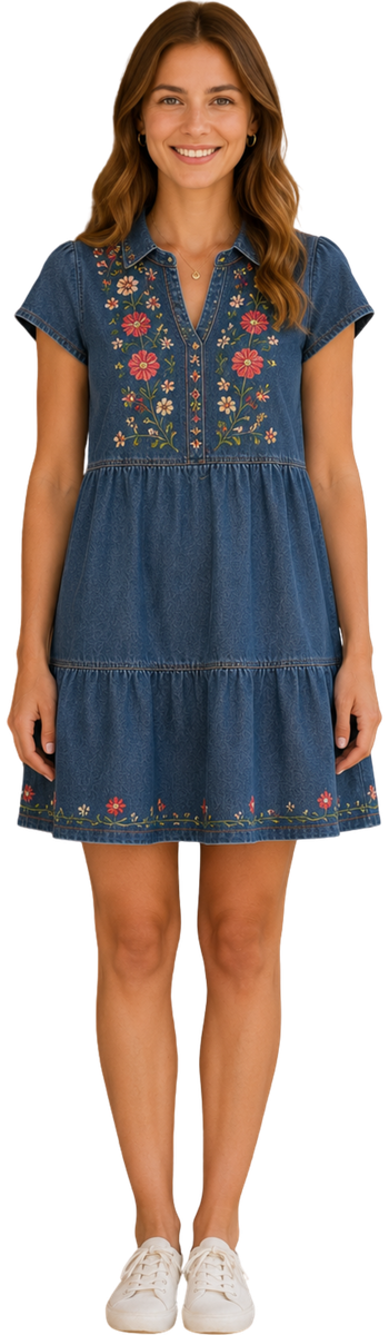 A Blufeather model wearing the collection