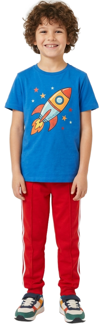 A Blufeather model wearing the collection