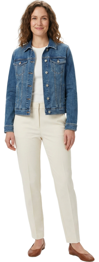 A Blufeather model wearing the collection